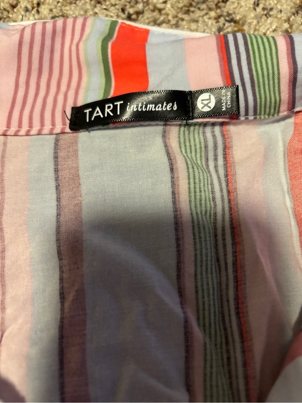 $5 When Bundled! Women’s Tart Intimates Striped Short Pajama Set - Multicolor - Picture 4 of 4